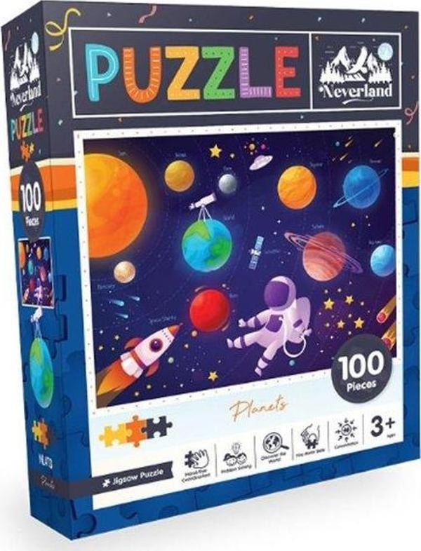 Neverland Gezegenler 100 Parça Puzzle NL413 - Image 1