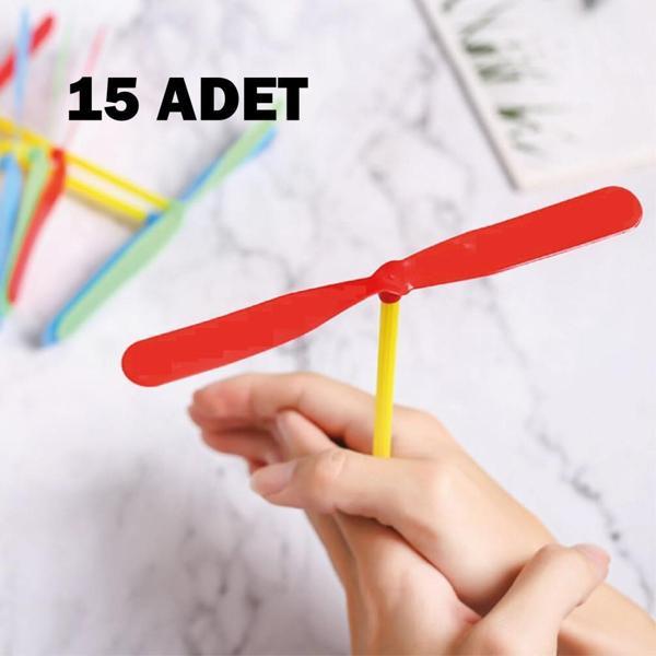 Nostaljik El Pervane Oyuncağı 15 Adet - Image 1