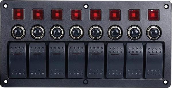 Bfy 8'Li   Swıtch Panel Otomatik Sigorta Ve Işıklı - Image 1