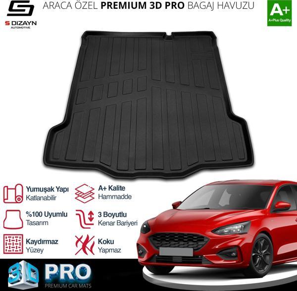 S-Dizayn Ford Focus 4 3D Pro Bagaj Havuzu Tamir Kitli 2019 Üzeri A+ Kalite - Image 1