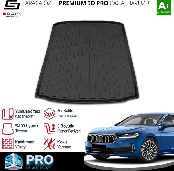 S-Dizayn Skoda SuperB 3D Pro Bagaj Havuzu 2024 Üzeri A+ Kalite - Image 1