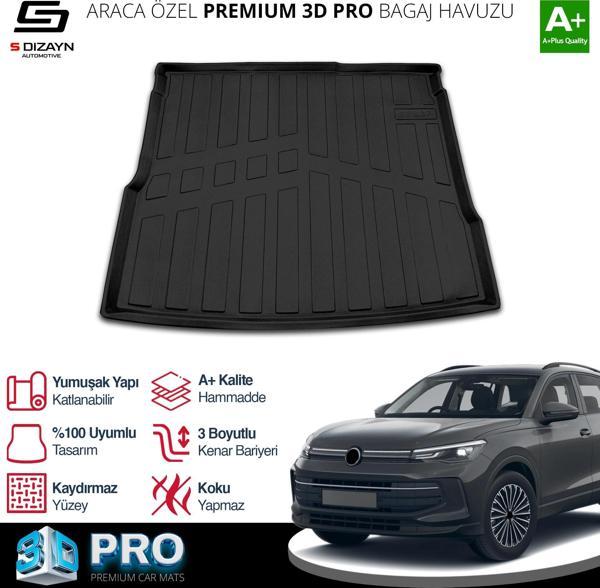 S-Dizayn VW Tiguan 3D Pro Bagaj Havuzu 2024 Üzeri A+ Kalite - Image 1