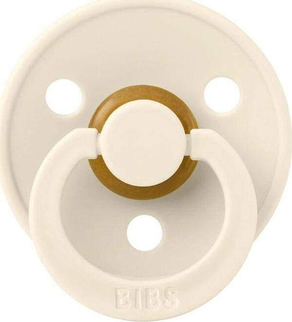 Bibs Colour Kauçuk Emzik 18+ Ay Ivory - Image 1