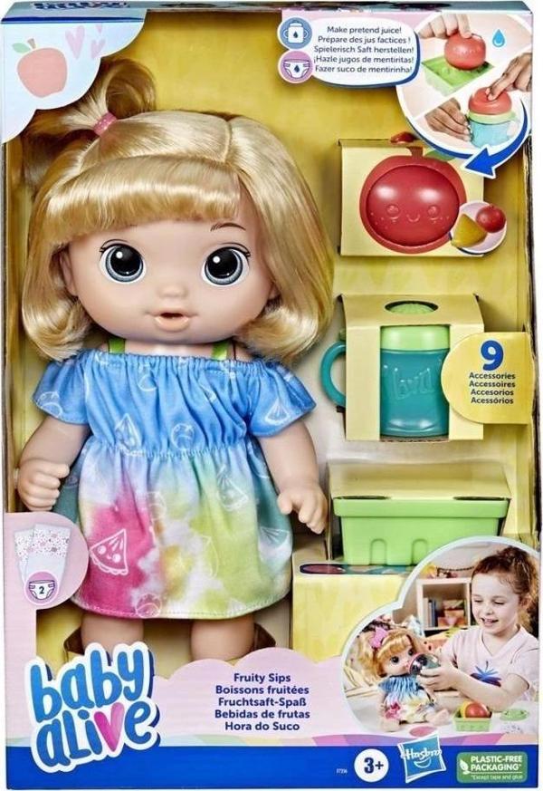 F7356 Baby Alive Bebeğim ile Eğlenceli Yudumlar Sarışın +3 yaş - Image 1