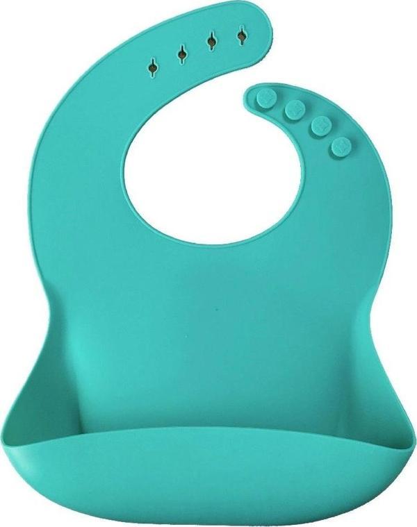 Nessiworld  Basics Silikon Mama Önlüğü Aqua Green - Image 1