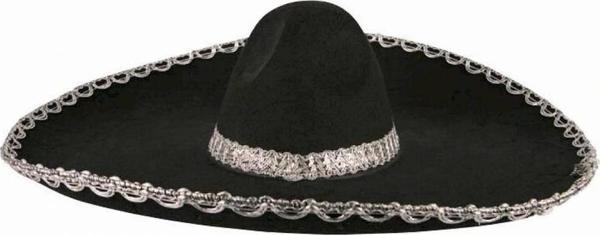 Nessiworld Sombrero Meksika Şapkası Mariachi Gümüş Şeritli Yetişkin Boy - Image 1
