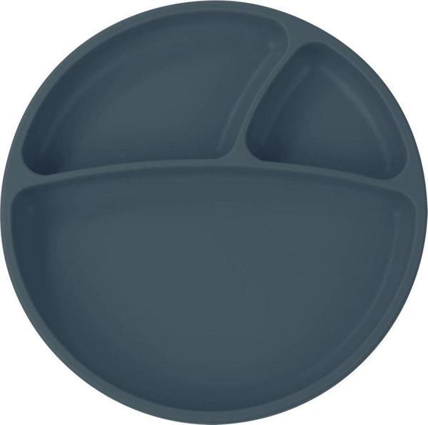 Nessiworld  Porsiyon Vakum Tabanlı Silikon Tabak Deep Blue - Image 1