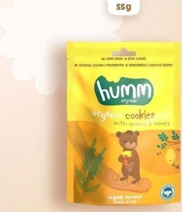 Nessiworld Humm Organik Ballı ve Kinoalı Kurabiye 55 Gr - Image 1