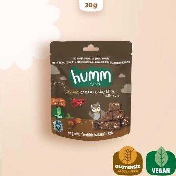 Nessiworld Humm Organik Fındıklı Kakaolu Vegan Kek 30 Gr - Image 1