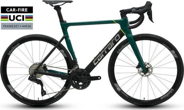Carraro Fire 1.3 UCI Aero Yol Bisikleti 47 Cm 24 Vites Metalik Yeşil -Mat Siyah - Image 1