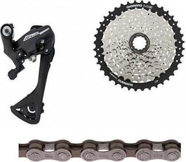 Shimano Acera RD-M3020 8 Vites Arka Aktarıcı+CS-HG400 11-40T Cn-HG40 Zincir Kaset Ruble Seti - Image 1