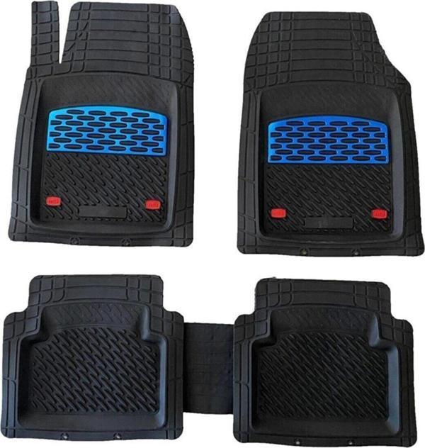 Safir Renault Uyumlu Kangoo Havuzlu Universal Paspas Krom Mavi Parça - Image 1