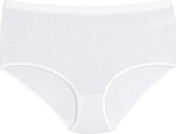 12 Adet Yıldız Bayan Bambu Bato Külot Beyaz 3945 - Image 1