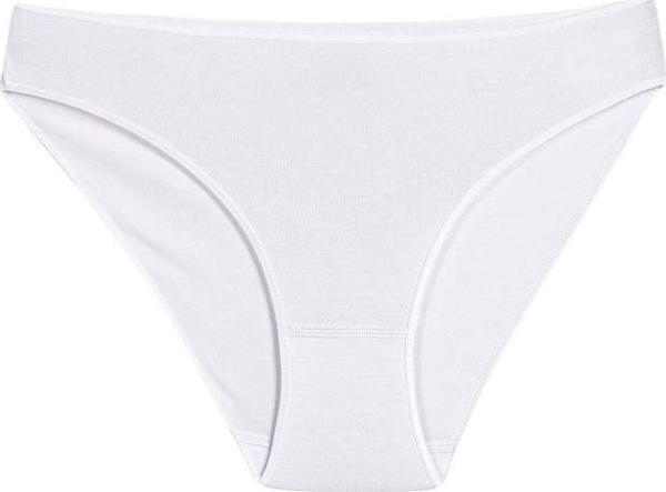 12 Adet Yıldız Bayan Bambu İz Yapmaz Bikini Külot Beyaz 3960 - Image 1