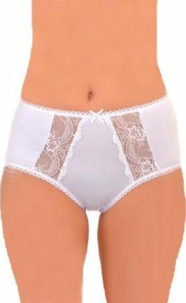 İmer Dantel Şeritli Kadın Yüksek Bel Modal Külot 4100 - Image 1