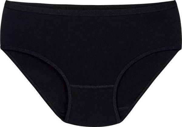 12 Adet Yıldız Bayan Ribana Biyeli Bato Külot Siyah 3776 - Image 1