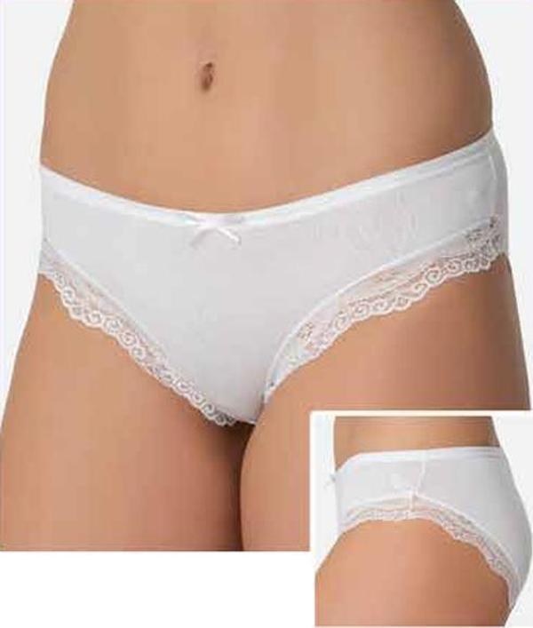 İmer Bayan Dantelli Modal Slip Bikini Külot 4236 - Image 1