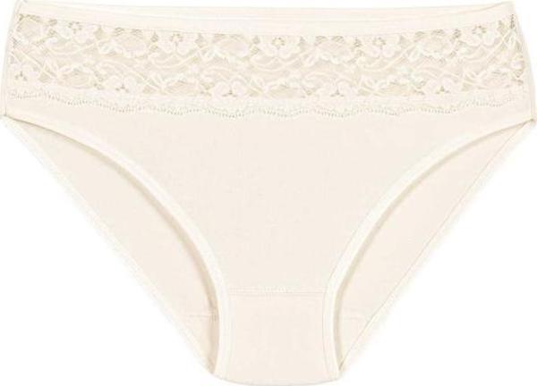 12 Adet Yıldız Bayan Likralı Dantelli Bikini Külot Ekru 3788 - Image 1
