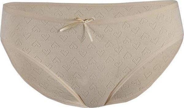 6 Adet Yıldız Bayan Kalpli Ribana Bikini Külot Slip Ten 3576 - Image 1