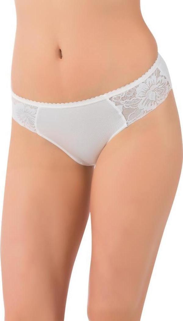 5 Adet Lüx Drm Bayan Bambu Dantelli Bikini Külot Slip 3120 - Image 1