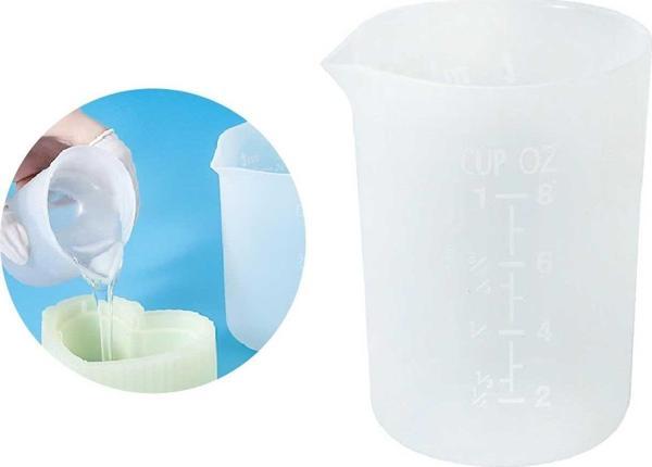 Epoksi Reçine Silikon Beaker Döküm Karıştırma Kabı Uçlu 250 ML - Image 1