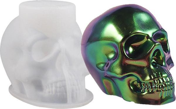 Epoksi Reçine Silikon Kalıp Taş Tozu Kuru Kafa Mum Kalıbı 11.2X7.6 CM - Image 1
