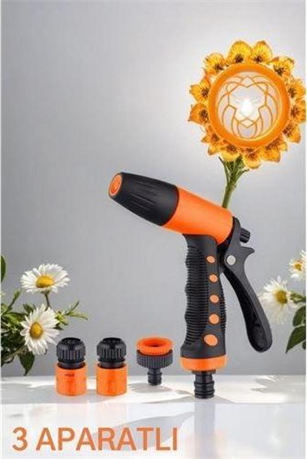ModaCar Sulama Tabancası Seti Basınçlı 3 Aparatlı - Image 1