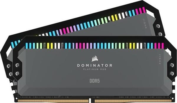CORSAIR DOMINATOR PLATINUM 32GB (2x16GB) 6000Mhz CL30 DDR5 EXPO/XMP CMT32GX5M2B6000Z30K RGB Ram - Image 1