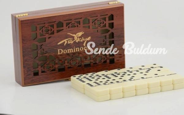 Ahşap Kutulu Domino Oyunu Alk2268 - Image 1