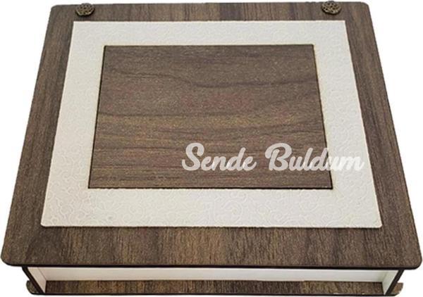 Cüzdan Anahtarlık Ahşap Kutulu Set - Image 1
