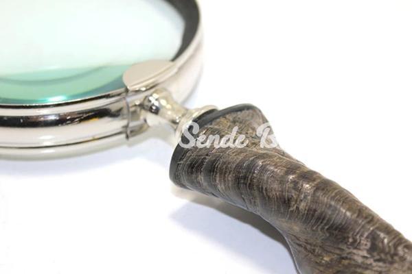 Pirinç Boynuz Saplı Büyüteç Ksk15 - Image 1