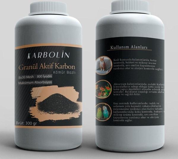 Karbolin Granül Aktif Karbon (Birinci Sınıf Kömür Bazlı) - 300Gr - Image 1