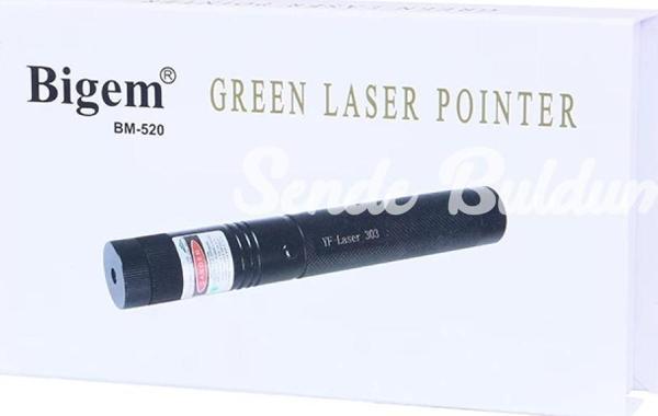 Şarjlı Yeşil Lazer Pointer 1000mw Bm520 - Image 1
