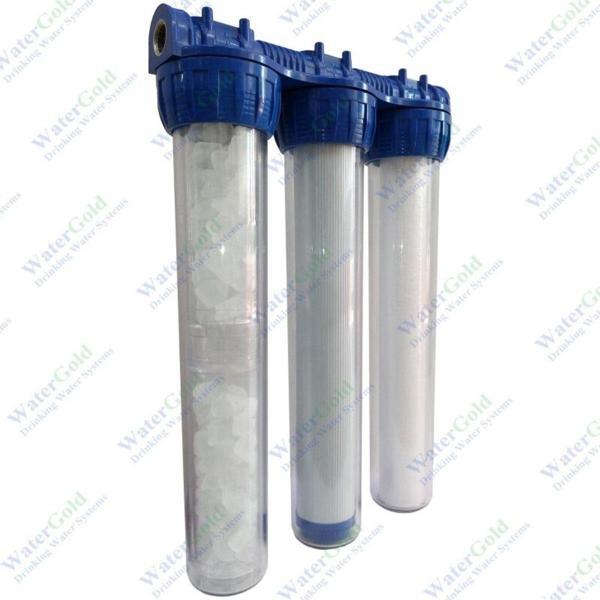 Watergold Sayaç Girişi Kireç Önleyici Silifoz Ve Granül Aktif Karbon Filtre - Image 1