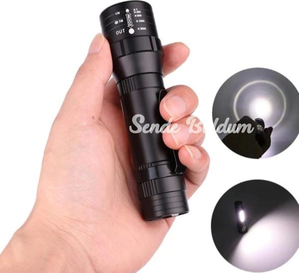 Wuben Wb017 Zoomlu Şarjlı Cob Led Güçlü El Feneri - Image 1