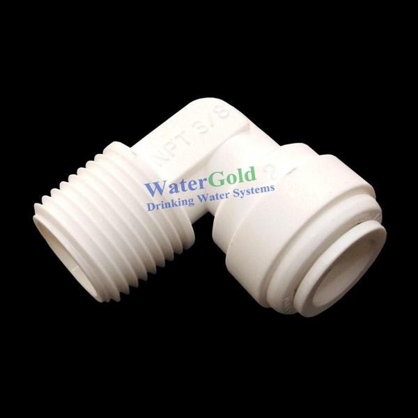 Watergold Su Arıtma Cihazı Pompa Motoru Dirseği 1/4 Inç Quick 3/8 Inç (5 Adet) - Image 1