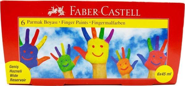 Faber-Castell Parmak Boyası 6 Renk 45 Ml - Image 1