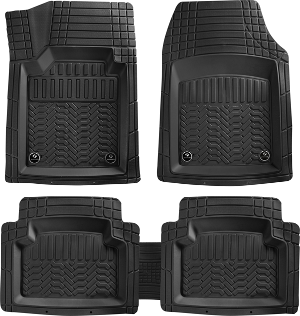 Skoda Roomstar Uyumlu Havuzlu Universal Paspas Krom Siyah Renk Parça - Image 1