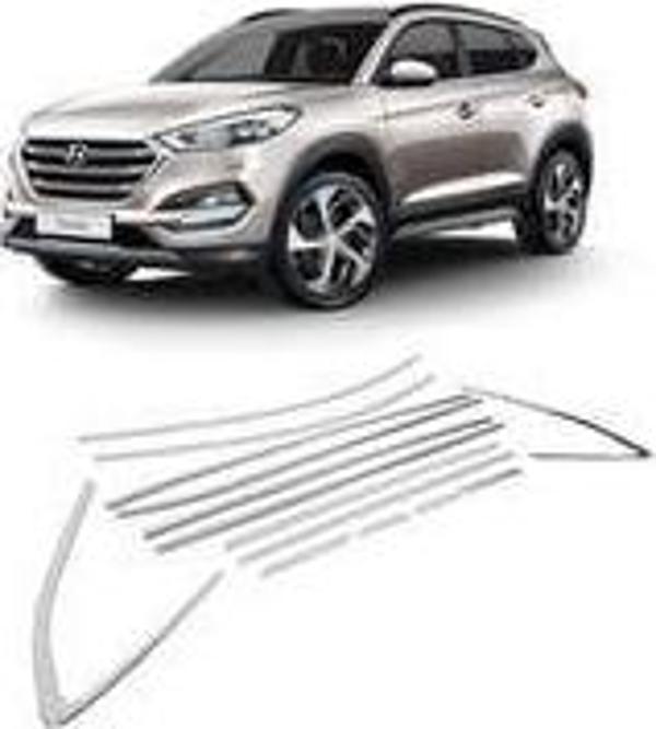 Hyundai Tucson Uyumlu Cam Çerçevesi 2016-2020 Paslanmaz Çelik Parça - Image 1