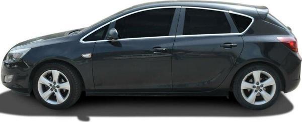 Opel Astra Uyumlu J Cam Çerçevesi Hatchback 2012-2019 Paslanmaz Çelik Parça - Image 1