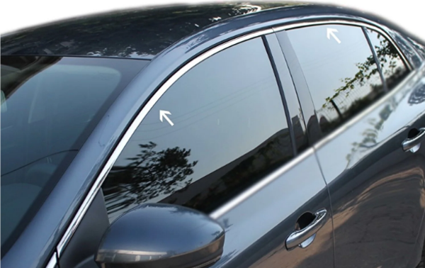 Renault Megane Uyumlu 4 Cam Üst Çıtası -2016 Paslanmaz Çelik Parça - Image 1
