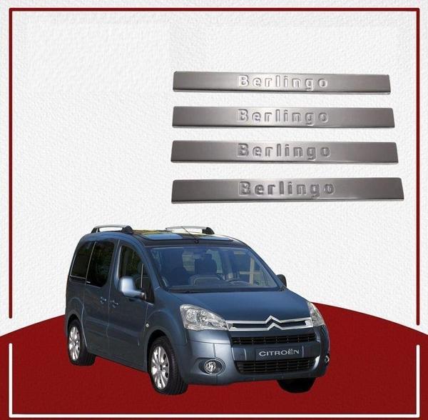 Citroen Berlingo Uyumlu Kapı Eşiği 2008-2018 Paslanmaz Çelik Parça - Image 1