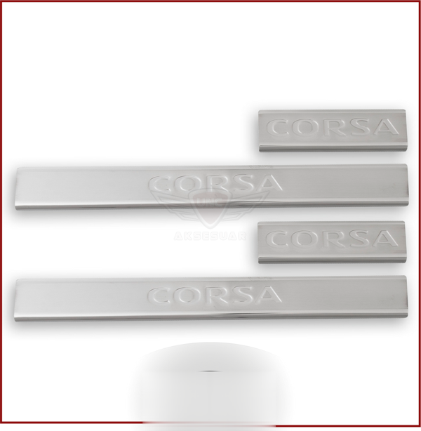 Opel Corsa Uyumlu D Kapı Eşiği 2006-2015 Paslanmaz Çelik Parça - Image 1