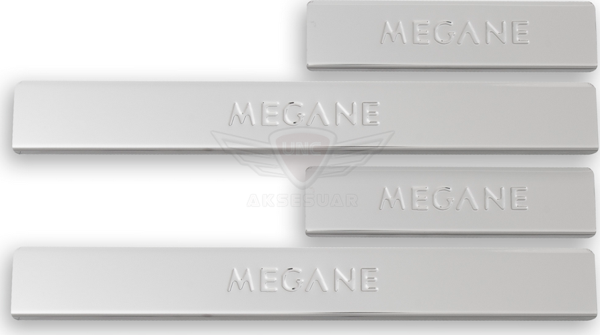 Renault Megane Uyumlu 3 Kapı Eşiği 2004-2010 Paslanmaz Çelik Parça - Image 1