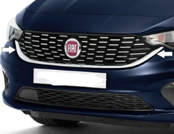 Fiat Egea Uyumlu Ön Panjur 2021 Sonrası Paslanmaz Çelik Parça - Image 1