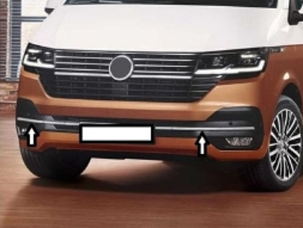 Volkswagen Transporter Uyumlu 45297 Ön Tampon Çıtası Paslanmaz Çelik -2019 Parça - Image 1