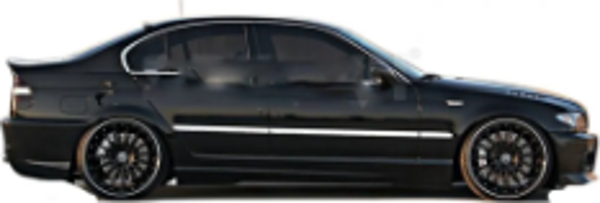 Bmw E46 Uyumlu Yan Kapı Çıtası 1997-2006 Paslanmaz Çelik Parça - Image 1