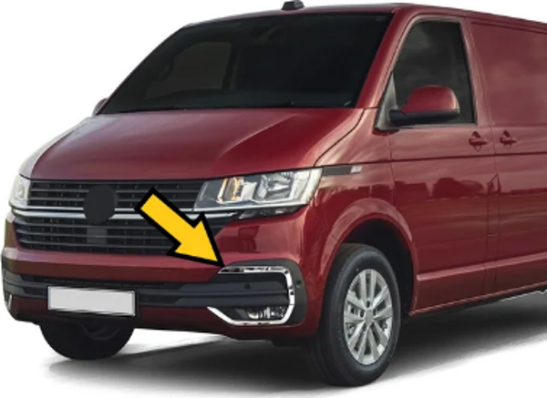 Volkswagen Transporter Uyumlu 45297 Sis Çerçevesi Paslanmaz Çelik -2019 Parça - Image 1