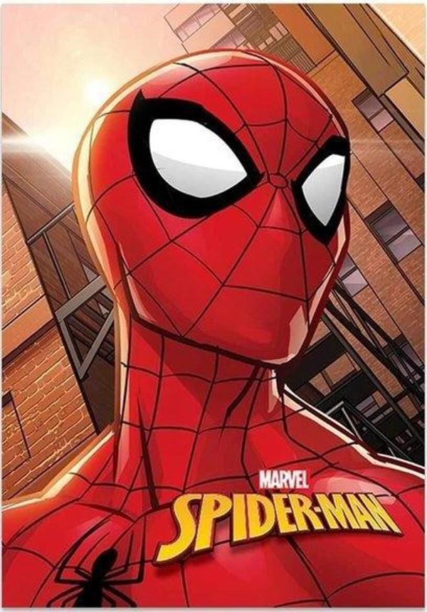 Spider Man Spider A4 40 Yp.Kareli PP Kp.Dikişli Defter - Image 1