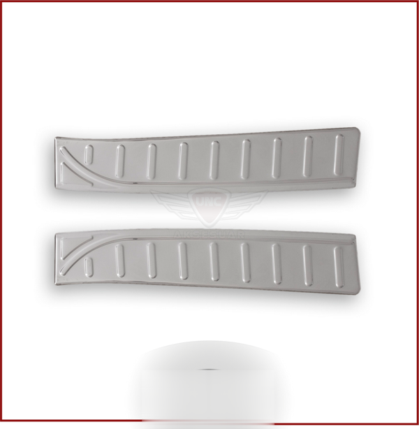 Renault Clio Uyumlu 4 Tampon Üstü Koruma 2012-2018 Paslanmaz Çelik Parça - Image 1